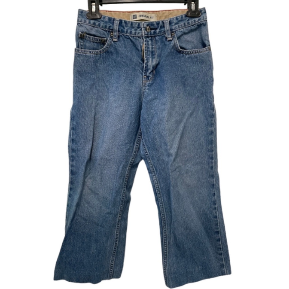 Gap Original Fit Blue Denim Jeans with Adjustable Elastic Waistband Size 8H